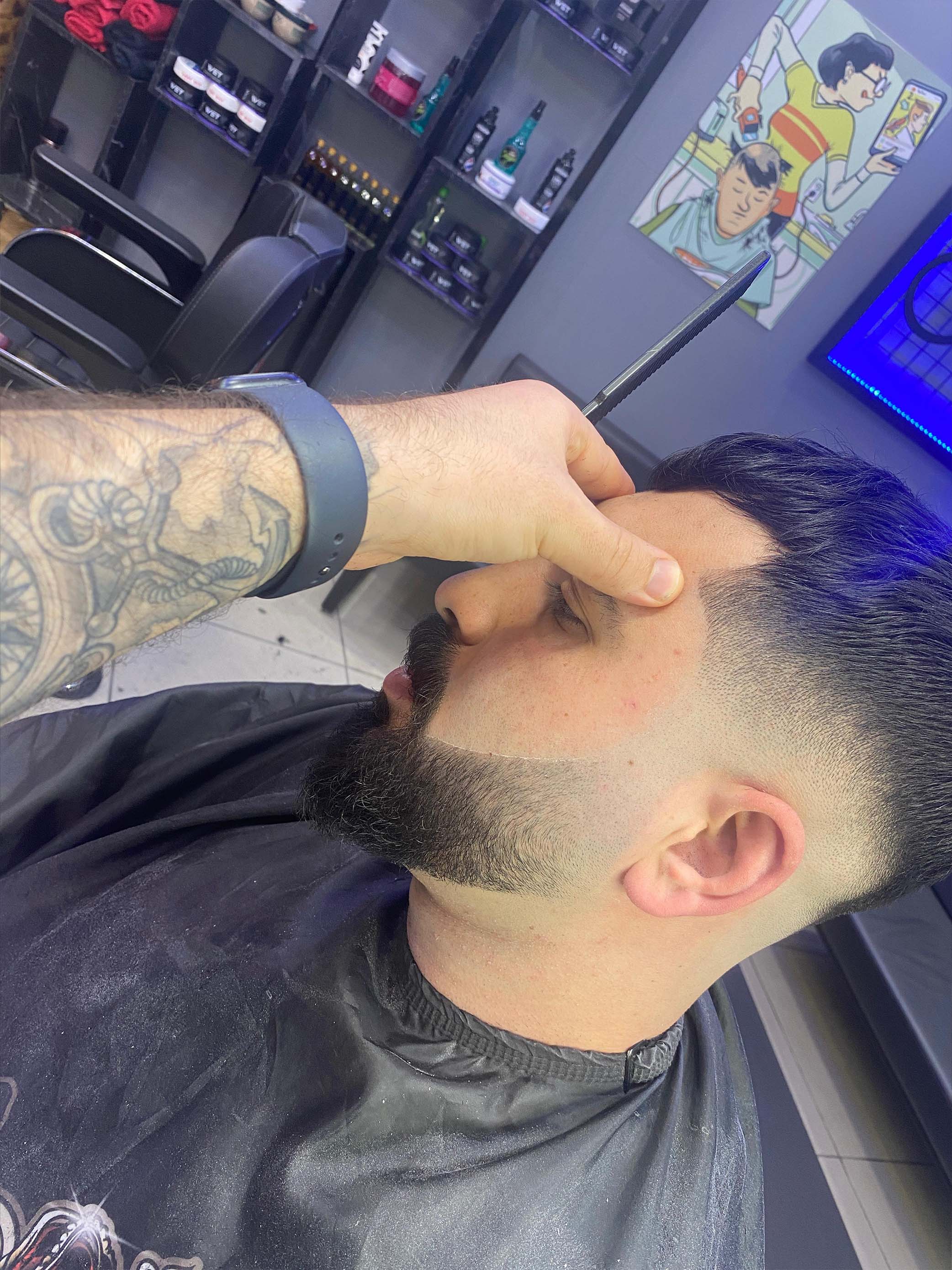 Hot towel shave